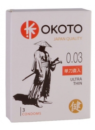 Ультратонкие презервативы OKOTO Ultra Thin - 3 шт. - Sitabella - купить с доставкой в Балашихе