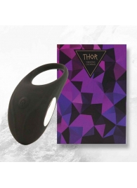 Черное эрекционное виброкольцо Thor Cockring - FeelzToys - в Балашихе купить с доставкой