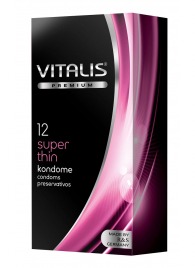 Ультратонкие презервативы VITALIS PREMIUM super thin - 12 шт. - Vitalis - купить с доставкой в Балашихе