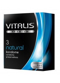 Классические презервативы VITALIS PREMIUM natural - 3 шт. - Vitalis - купить с доставкой в Балашихе