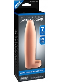 Телесная насадка Real Feel Enhancer XL - 17 см. - Pipedream - в Балашихе купить с доставкой