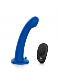 Синяя насадка Remote Control P-Spot G-Spot с черными трусиками - 20 см. - Pegasus - купить с доставкой в Балашихе