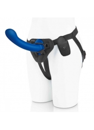 Синяя насадка Remote Control P-Spot G-Spot с черными трусиками - 20 см. - Pegasus - купить с доставкой в Балашихе