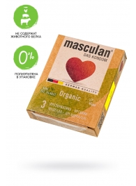 Экологически чистые презервативы Masculan Organic - 3 шт. - Masculan - купить с доставкой в Балашихе