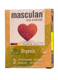 Экологически чистые презервативы Masculan Organic - 3 шт. - Masculan - купить с доставкой в Балашихе