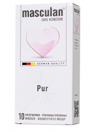 Супертонкие презервативы Masculan Pur - 10 шт. - Masculan - купить с доставкой в Балашихе