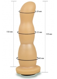 Телесная рельефная насадка Harness - 15,9 см. - LOVETOY (А-Полимер) - купить с доставкой в Балашихе