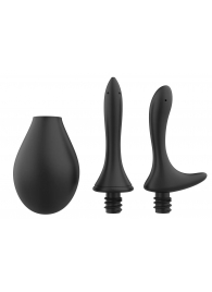 Черный анальный душ Nexus Anal Douche Set с 2 сменными насадками - Nexus Range - купить с доставкой в Балашихе