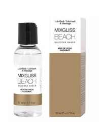 Смазка на силиконовой основе Mixgliss Beach - 50 мл. - Mixgliss - купить с доставкой в Балашихе