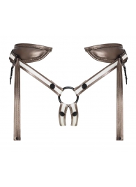 Бронзовый пояс для насадок Desirous Harness - Strap-on-me - купить с доставкой в Балашихе