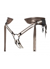Бронзовый пояс для насадок Desirous Harness - Strap-on-me - купить с доставкой в Балашихе