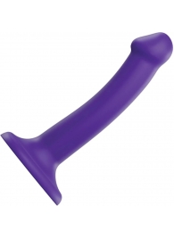 Фиолетовый фаллоимитатор-насадка Strap-On-Me Dildo Dual Density size S - 17 см. - Strap-on-me - купить с доставкой в Балашихе