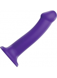 Фиолетовый фаллоимитатор-насадка Strap-On-Me Dildo Dual Density size L - 19 см. - Strap-on-me - купить с доставкой в Балашихе