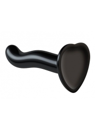 Черный фаллоимитатор-насадка Strap-On-Me P G spot Dildo size S - 16,4 см. - Strap-on-me - купить с доставкой в Балашихе