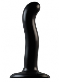 Черный фаллоимитатор-насадка Strap-On-Me P G spot Dildo size S - 16,4 см. - Strap-on-me - купить с доставкой в Балашихе