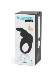 Черное эрекционное виброкольцо Happy Rabbit Rechargeable Rabbit Cock Ring - Happy Rabbit - в Балашихе купить с доставкой
