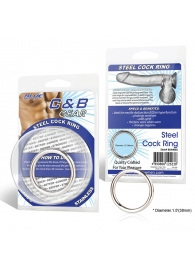 Стальное эрекционное кольцо STEEL COCK RING - 4.5 см. - BlueLine - в Балашихе купить с доставкой