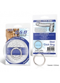 Стальное эрекционное кольцо STEEL COCK RING - 3.5 см. - BlueLine - в Балашихе купить с доставкой