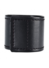 Хомут-утяжка для мошонки из искусственной кожи на липучке VELCRO BALL STRETCHER- 4 см. - BlueLine - в Балашихе купить с доставкой