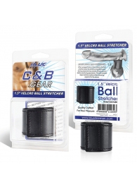 Хомут-утяжка для мошонки из искусственной кожи на липучке VELCRO BALL STRETCHER- 4 см. - BlueLine - в Балашихе купить с доставкой