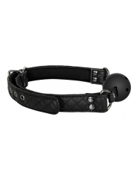 Черный кляп-шарик BALL GAG DIAMOND - Dream Toys - купить с доставкой в Балашихе