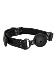 Черный кляп-шарик BALL GAG DIAMOND - Dream Toys - купить с доставкой в Балашихе