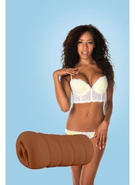 Коричневый мастурбатор-вагина BRIANNA - Dream Toys - в Балашихе купить с доставкой