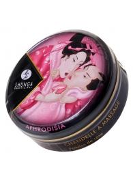 Массажная свеча Rose Petals с ароматом розы - 30 мл. - Shunga - купить с доставкой в Балашихе