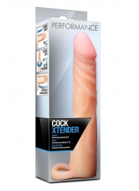 Телесная насадка на пенис Cock Xtender - 17,7 см. - Blush Novelties - в Балашихе купить с доставкой