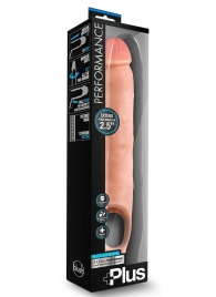 Телесная насадка-удлинитель 11.5 Inch Silicone Cock Sheath Penis Extender - 29,2 см. - Blush Novelties - в Балашихе купить с доставкой