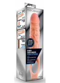 Телесная насадка на пенис 9 Inch Cock Sheath Extender - 22,2 см. - Blush Novelties - в Балашихе купить с доставкой