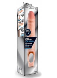 Телесная насадка на пенис 10 Inch Cock Sheath Extender - 25 см. - Blush Novelties - в Балашихе купить с доставкой