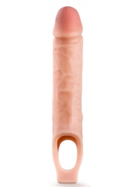 Телесная насадка на пенис 10 Inch Cock Sheath Extender - 25 см. - Blush Novelties - в Балашихе купить с доставкой