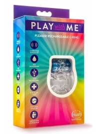 Фиолетовое эрекционное виброкольцо Pleaser Rechargeable C-Ring - Blush Novelties - в Балашихе купить с доставкой