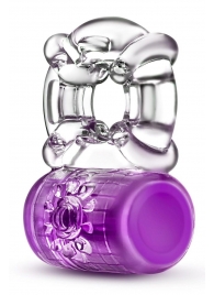 Фиолетовое эрекционное виброкольцо Pleaser Rechargeable C-Ring - Blush Novelties - в Балашихе купить с доставкой