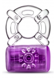 Фиолетовое эрекционное виброкольцо One Night Stand Vibrating C-Ring - Blush Novelties - в Балашихе купить с доставкой