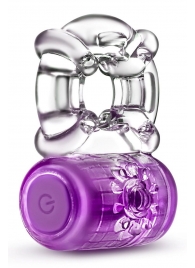 Фиолетовое эрекционное виброкольцо One Night Stand Vibrating C-Ring - Blush Novelties - в Балашихе купить с доставкой