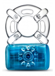Синее эрекционное виброкольцо One Night Stand Vibrating C-Ring - Blush Novelties - в Балашихе купить с доставкой