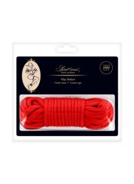 Красная веревка для фиксации - 10 м. - Sweet Caress - купить с доставкой в Балашихе
