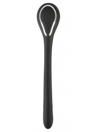 Черный гибкий уретральный стимулятор с вибрацией Vibrating Bendable Dilator - 13,5 см. - Orion - купить с доставкой в Балашихе