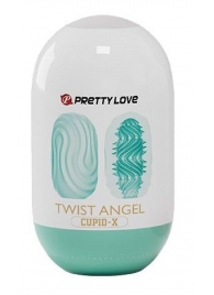 Бирюзовый мастурбатор-яйцо Twist Angel - Baile - в Балашихе купить с доставкой