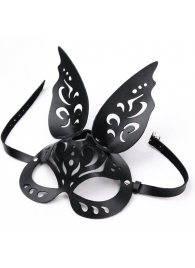 Черная ажурная маска  Зайка  с ушками - Crazy Handmade - купить с доставкой в Балашихе