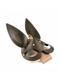 Черная гладкая маска  Зайка  с длинными ушками - Crazy Handmade - купить с доставкой в Балашихе