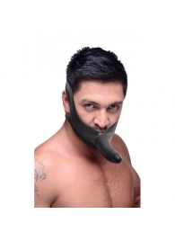 Черный кляп-страпон Masters Mini Face Fuck Strap-On - 14 см. - XR Brands - купить с доставкой в Балашихе