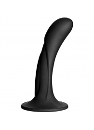 Черная изогнутая насадка Vac-U-Lock G-Spot - 16,5 см. - Doc Johnson - купить с доставкой в Балашихе