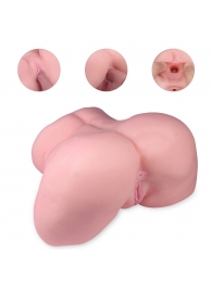 Реалистичный мастурбатор-полуторс с 2 рабочими отверстиями - S-HANDE - в Балашихе купить с доставкой