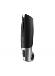 Черный мастурбатор с вибрацией Power Masturbator - Satisfyer - в Балашихе купить с доставкой