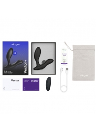 Черный анальный вибратор We-Vibe Vector+ - We-vibe - в Балашихе купить с доставкой