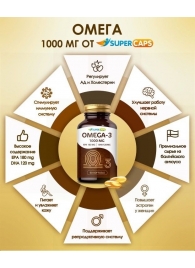 Пищевая добавка SuperCaps OMEGA-3 - 50 капсул (1000 мг) - SuperCaps - купить с доставкой в Балашихе