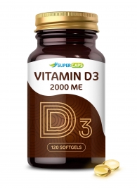 Пищевая добавка SuperCaps VITAMIN D3 2000 ME - 120 капсул - SuperCaps - купить с доставкой в Балашихе